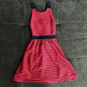 Adorable Pink and Navy Dress